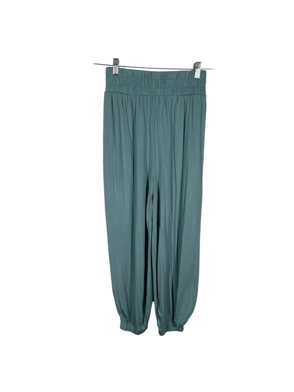 FP Beach Free People Women S Blue Boho Ali High Waist Balloon Jogger Pants NWT